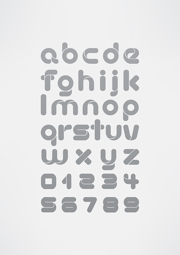 Typeface font type poster typographic words vector design modern