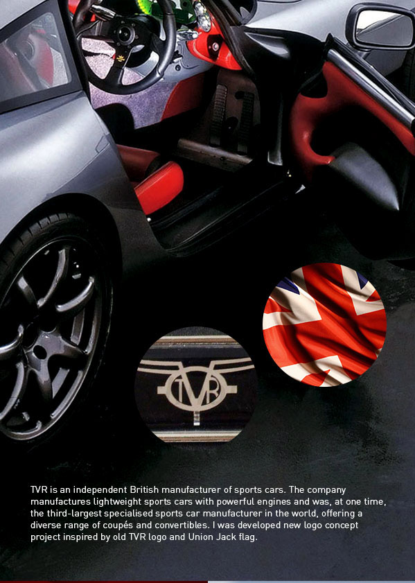 TVR car UK sport chrome concept geometry Ireland england sports coupe british brand logo