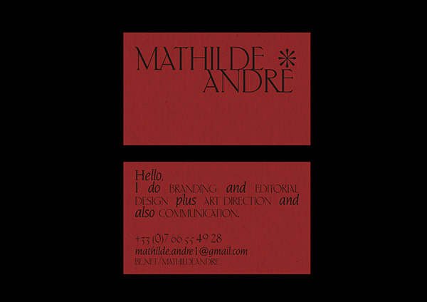 Mathilde André - Self Branding