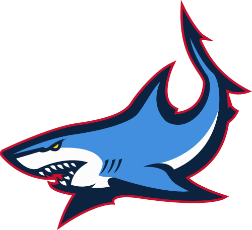 hockey fantasy sports logo shark UHA