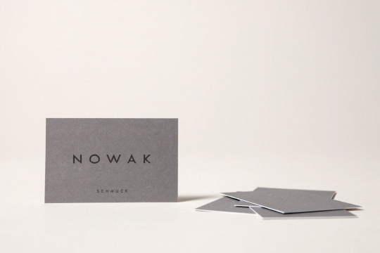 nowak jewelery packaging design editorial Corporate Design