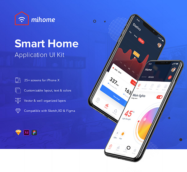 MIHOME - Smart Home UI Kit