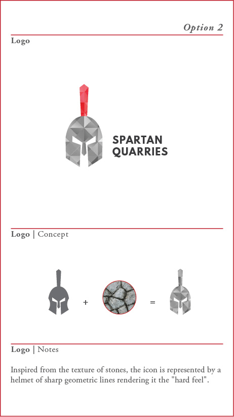 graphic design  branding  logo quarry Mining Corporate Identity red