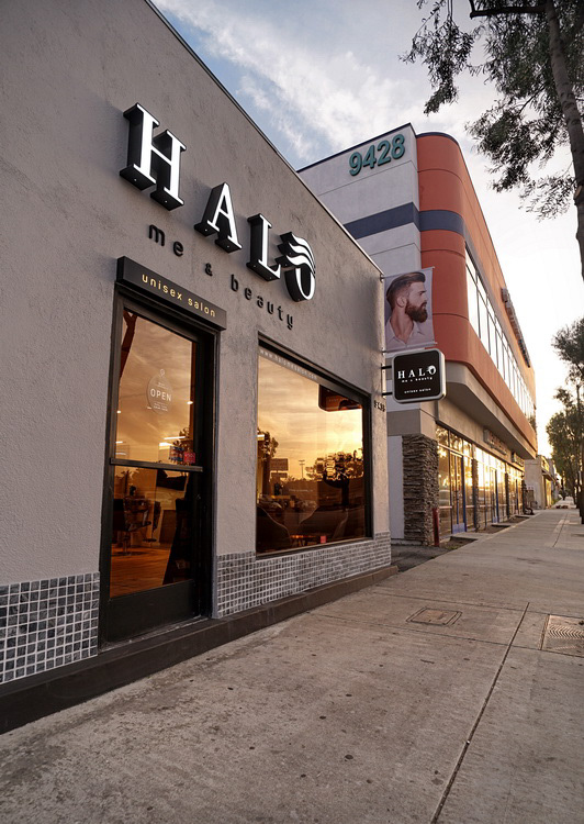 Interior hair salon Halo