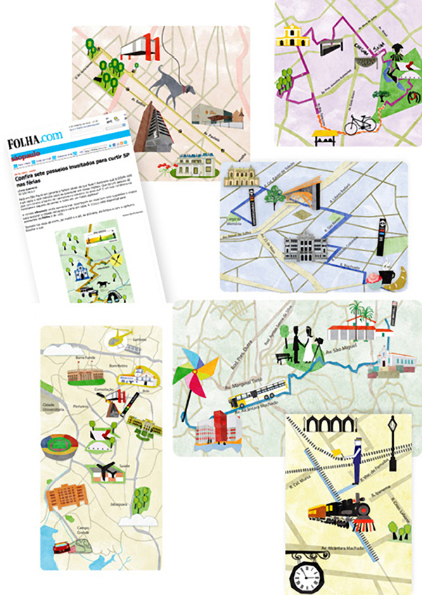 Adobe Portfolio illustrations Icon info infographic newspaper map maps
