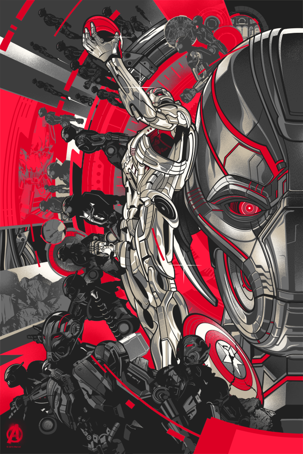 Avengers: Age Of Ultron Official Art Poster print set