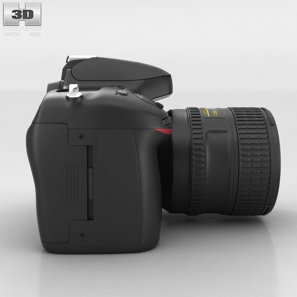 Nikon 3D 3D model CG 3ds max Renders camera