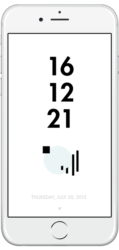 minimal clock ios app clock app  clock minimal simple iphone android