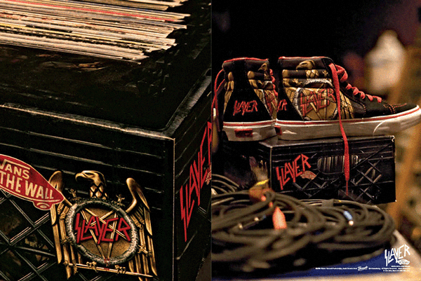 Packaging for Vans Slayer collaboration shoe Behance