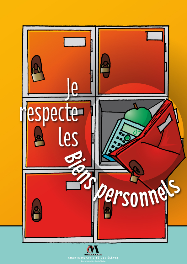 School Project école college prevention respect atelier affiche poster