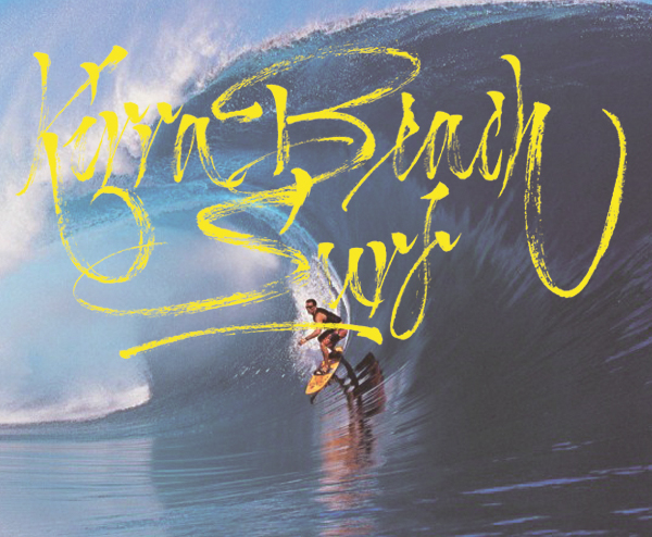 Surf surfboards Australia Kirra Beach brushpen brush beach brand surf logo logo Logotype