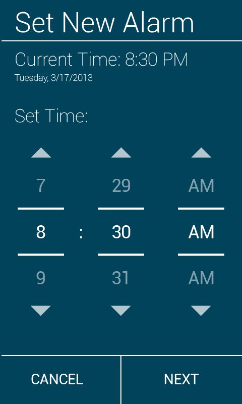 android alarm clock Rooster Fun wake up sleep time weather