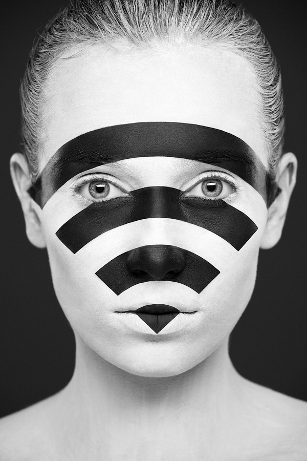  face  look portrait black White bw Make Up  painting  alexander khokhlov  valeriya kutsan  weird beauty