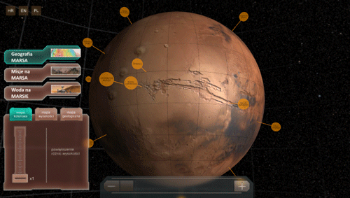 ventuz interactive mars science astronomy Space 