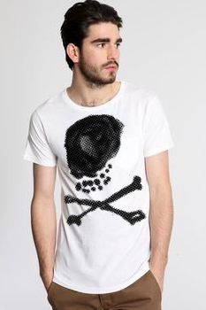 #chrisolux #TeeShirt #Apparel screenprint #skull #glitch