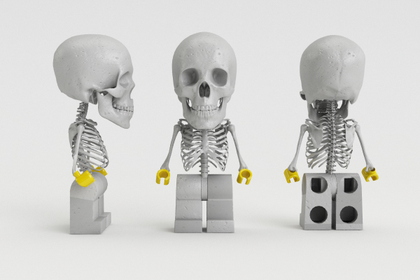 skull 3D LEGO Character game