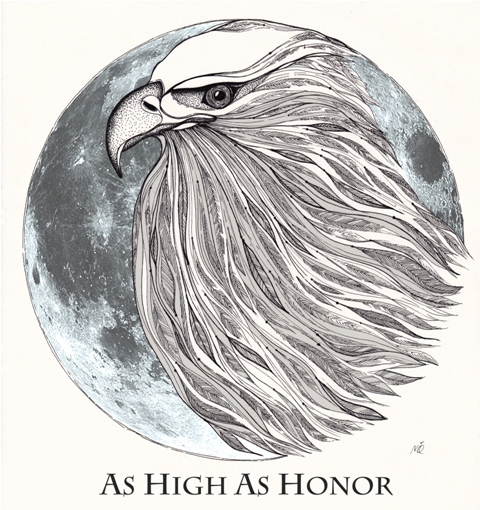 eagle animals animal bird sigil balck&white graphics ink