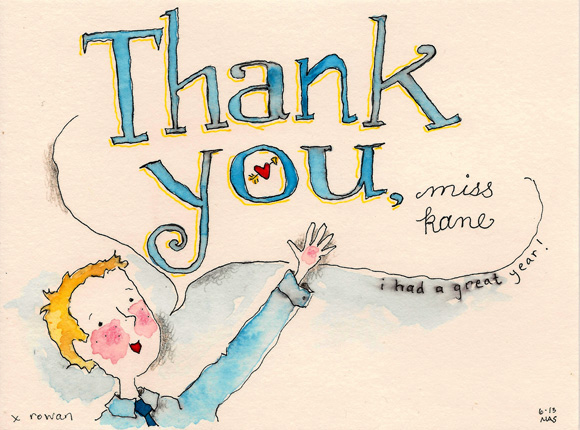 thank you cards greeting cards stationary grateful typography   children whimsical Drawing  Fun