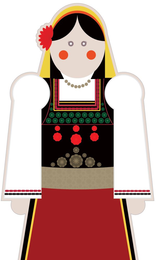 costumes Patterns folk Basic Shapes garment geometry clothes Character Greece greek tradition