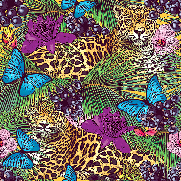 jungle acai New Zealand pure jungle acai leopard Flowers allover