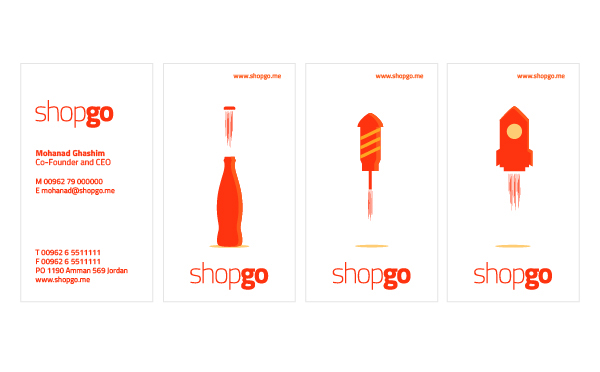 shopgo Dynamic identity Ecommerce Illustrative logo arabic matching
