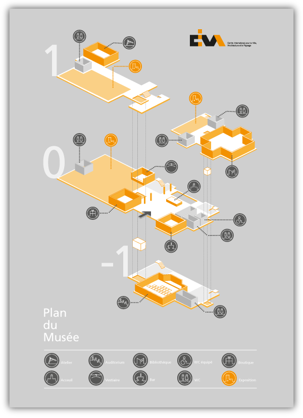 CIVA architecture exhibition museum posters stationary catalog esiaj