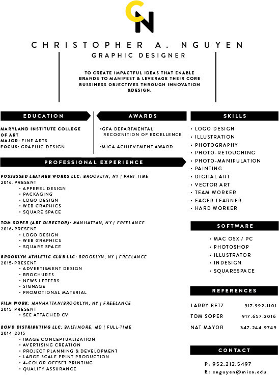Resume design graphic design  Layout Minimalism