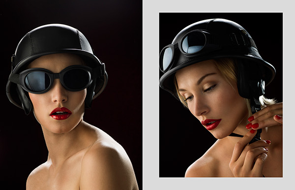 Helmet beauty makeup fabio Gloor Mariana editorial