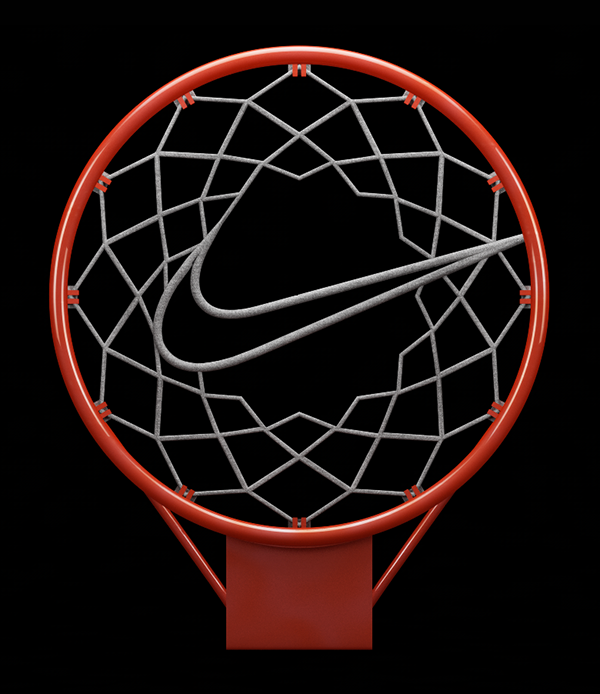 Nike just do it Justnet hardwood hustler basketball court rim polygon abstract lines Minimalism LeBron James