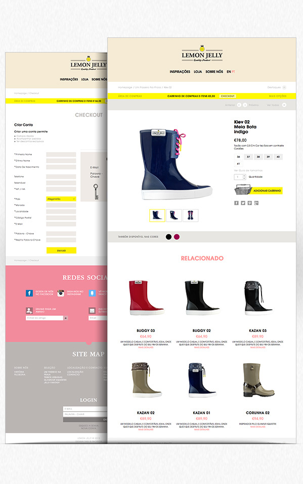 e-commerce Webdesign backend html5 Responsive ux/ui paralax