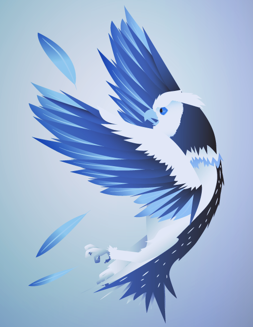 vector owl movie poster blue art design owls