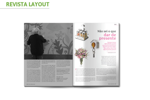 revista magazine sexa A Revista dos sexagenarios interdisciplinar projeto gráfico