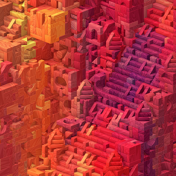 3D Isometric Castle blocks