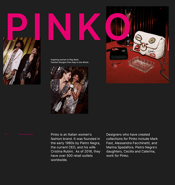 PINKO - Redesign concept