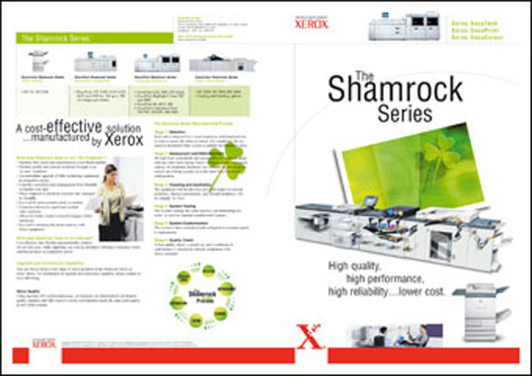 corporate page layout flyer leaflet folder sales marketing  