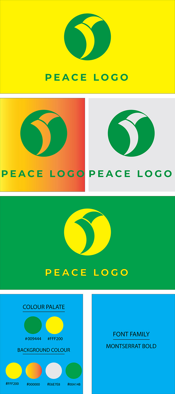 Peace minimalist logo