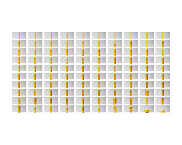 100 Abject Towers (yellow)
