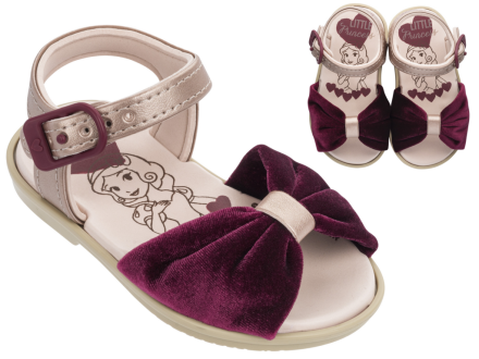 shoes kids baby Princess diney cinderella sandal velvet grendene