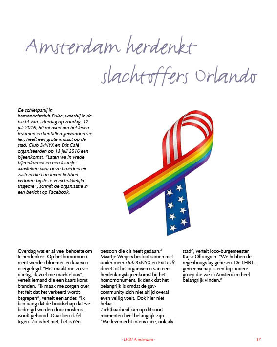 LHBT LGBT amsterdam magazine