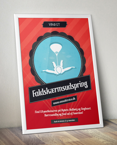 Poster Design graphic Parachute flyer
