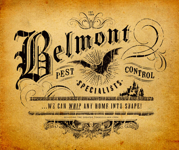 Castlevania graphic video game print Belmont Parody logo