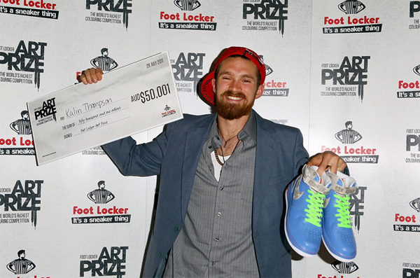 Foot Locker art prize logo sneaker art sneaker culture