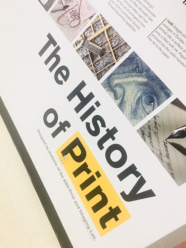History of Print Wall