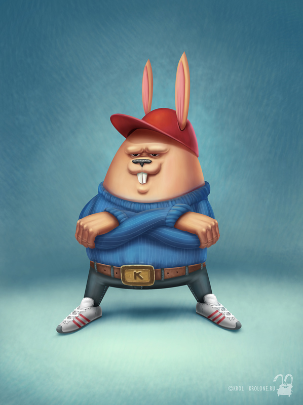 krol  krolone Character characters animals Russia elephant rabbit pig denis kasavchikov 2D inspiration art digital