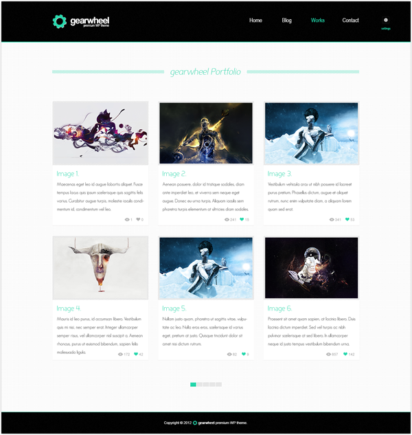 Web design Theme template site gearwheel