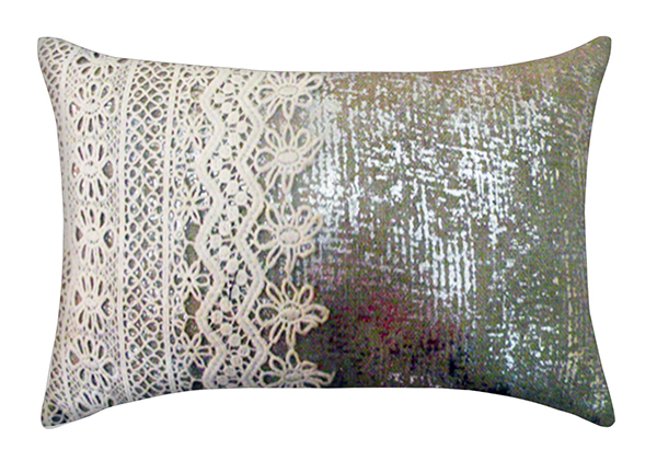 beaded Christmas silver lace crochet digital print