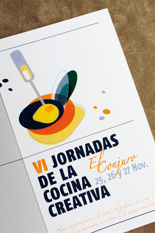 VI Jornadas Jornadas de cocina cocina creativa flyer Restaurante El Conjuro El Conjuro Dartina Gómez