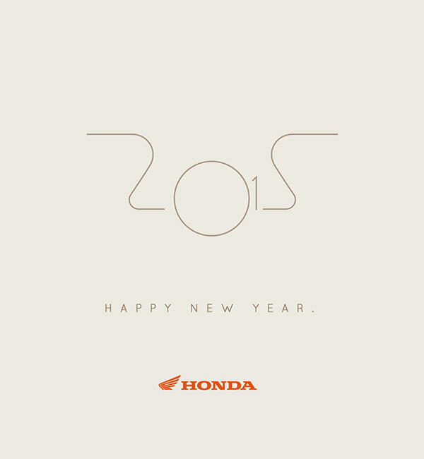 Honda new year greetings cards happy new year card ano novo moto motorbike