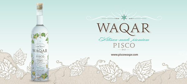 Pisco Waqar publicidad diseño gráfico