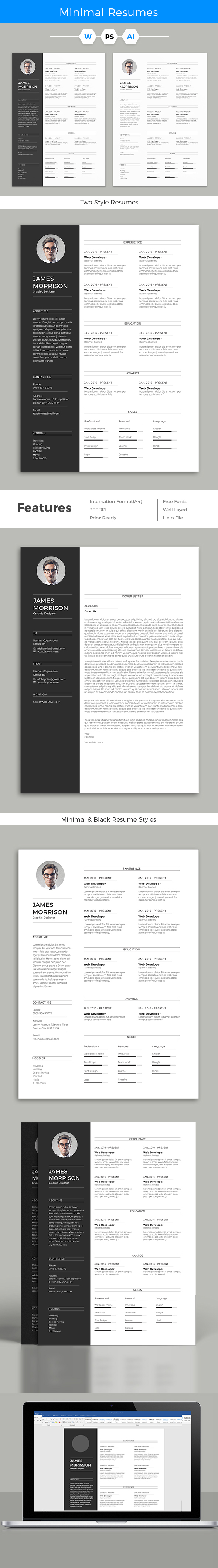 a4 resume template clean resume creative resume template CV template cv word elegant resume Resume resume creative